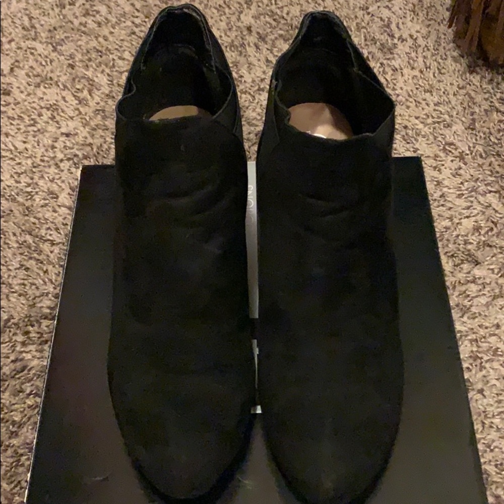 Black Wedge Boot